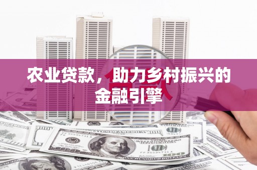 迪庆农业贷款，助力乡村振兴的金融引擎