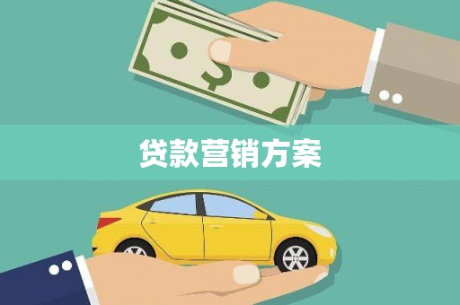 阳春贷款营销方案