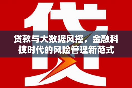 清河贷款与大数据风控，金融科技时代的风险管理新范式