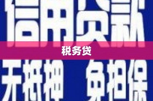 大洼税务贷
