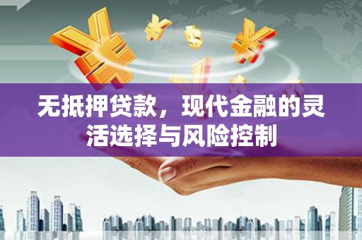 任城无抵押贷款，现代金融的灵活选择与风险控制