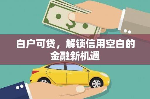 湘西白户可贷，解锁信用空白的金融新机遇