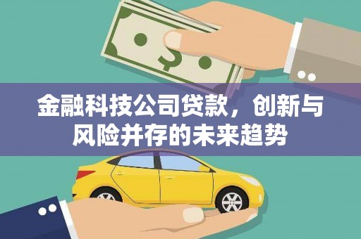 小金金融科技公司贷款，创新与风险并存的未来趋势