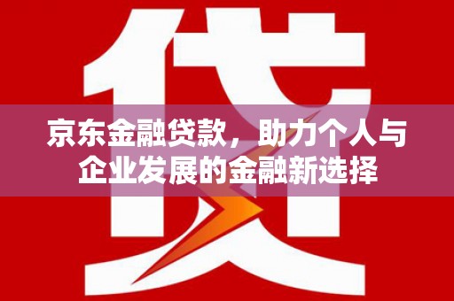 繁昌京东金融贷款，助力个人与企业发展的金融新选择