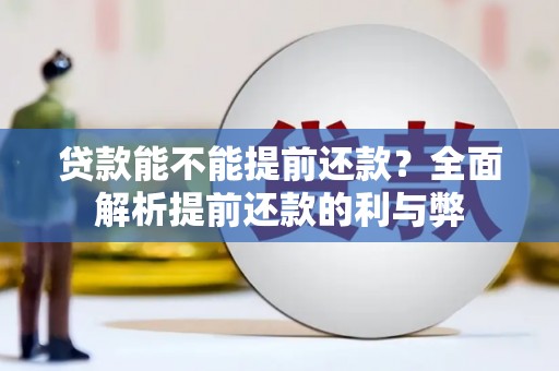 伊川贷款能不能提前还款？全面解析提前还款的利与弊