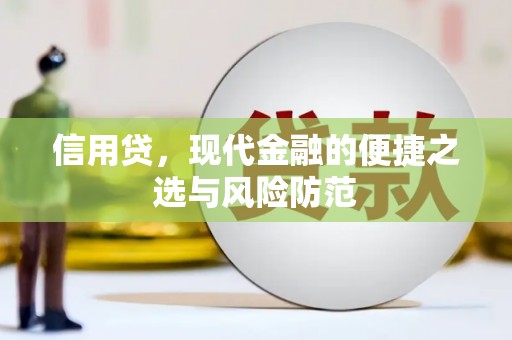 咸丰信用贷，现代金融的便捷之选与风险防范