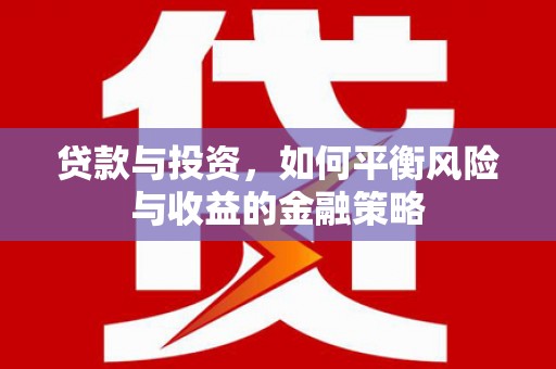 望德堂区贷款与投资，如何平衡风险与收益的金融策略