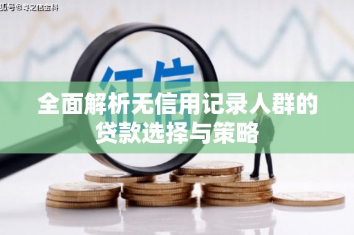 屯门全面解析无信用记录人群的贷款选择与策略