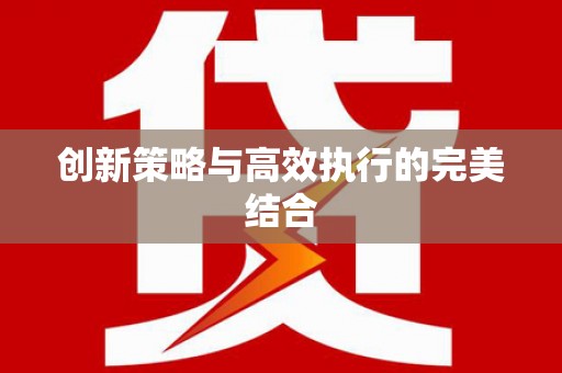 定安创新策略与高效执行的完美结合